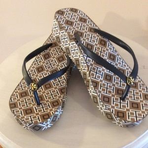 Tory Burch Wedge Flip Flops